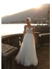 Sweetheart Neck Ivory Lace Tulle Chic Wedding Dress